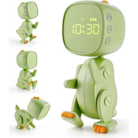 Réveil pour enfants, réveil éducatif rechargeable, 6 formes interchangeables, minuteur vert. (1/5)