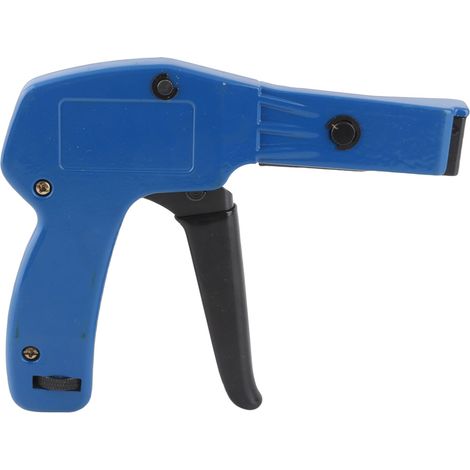Pistola de aluminio azul para bridas de cables, herramienta de tensión para bridas de cables de nailon. (1/5)