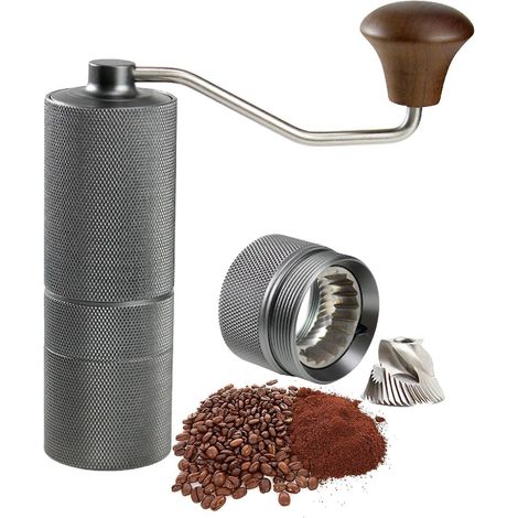 Handkaffeemühle, tragbare Kaffeebohnenmühle für Zuhause, fünfeckiger Mahlkern, frisch gemahlener Kaffee