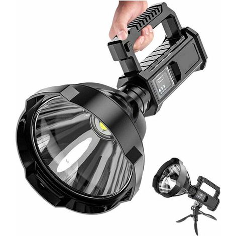 [JAMAIS UTILISÉ]Lampe de Poche LED Haute Puissance, Lampe de Pêche Puissante Étanche Rechargeable par USB, Projecteur de Camping - 1 Pièce (1/5)