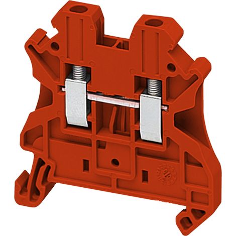 Borne à vis passant 2 points 2,5mm² rouge SCHNEIDER NSYTRV22RD (1/2)