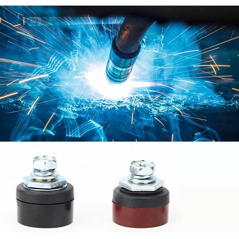 Lot de 5 connecteurs ronds européens, connecteurs rapides de soudage, accessoires de soudage pour le raccordement d'un câble de 1025 mm². (1/5)