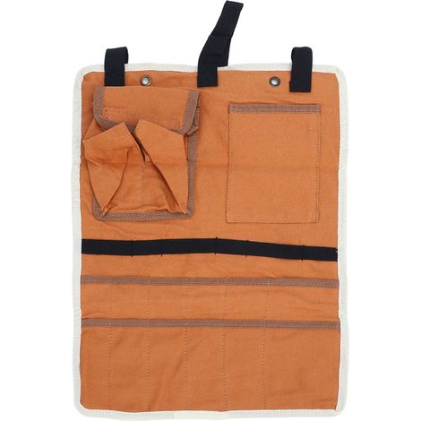 Sac de Rangement Toile Imperméable pour Tente et Auvent, Poches Multiples avec Distributeur Mouchoirs, Crochets Solides (1/4)