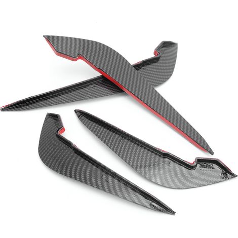 Aileron de pare-chocs arrière, accessoire de carrosserie amélioré pour Audi A4 B9 2020-2021, motif fibre de carbone (1/5)