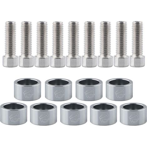 Lot de 9 boulons de collecteur d'échappement M8 x 1,25 pour véhicules (1/5)