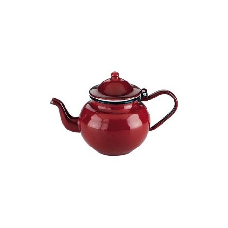 ibili 8411922003505 Teekanne rot 0,5 Liter emaillierter Stahl