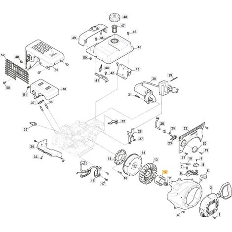 Coppa avviamento ORIGINALE STIGA per motore LC 170 FDS 118551194/0