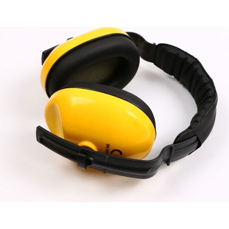 Casque antibruit de sécurité 29 dB NRR, télescopique et réglable, en mousse synthétique, avec isolation phonique. (1/5)