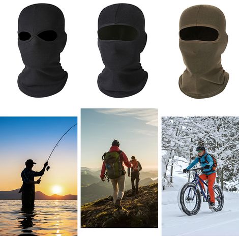 Couverture complète coupe-vent pour l'hiver, cache-cou, chapeau pour moto, cyclisme, ski, pêche sur glace, Camping (1/5)