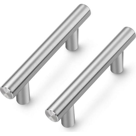 Silberne Möbelknöpfe, Küchengriffe aus Edelstahl, 15er-Packung
