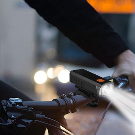 Fahrradbeleuchtung für Nachtfahrten, wasserdichte LED-Fahrradlampe mit Taschenlampe für Fahrräder, Beleuchtung für Mountainbikes – praktische Fahrradbeleuchtung, Nachtbeleuchtung für die meisten Fahrr (1/5)