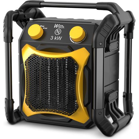 Keramik-Baustellenheizung, 3000 W, mit Stoßschutz 3 Stufen. (1/5)