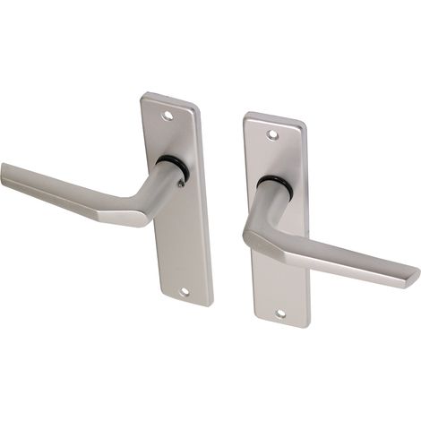 Poignée de porte avec bouclier en aluminium modèle pouce - Par