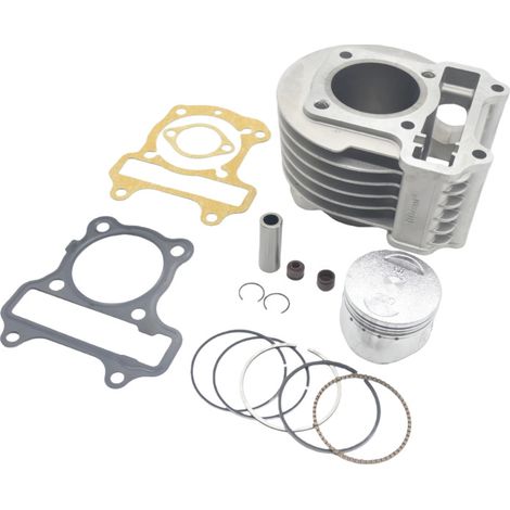 Motorcycle parts compatible with the Wuyang-Honda Little Princess GCC100 cylinder kit and the WH100T Joy 100 cylinder kit.--DTEKGAZ