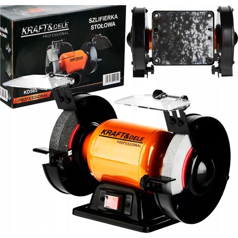 Tischschleifmaschine 1700 W 230 V Schleifstein 2 x 150 x 12,7 mm 2980 U/min Kraft&Dele (1/5)
