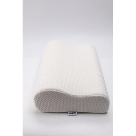 Ergonomic Orthopedic Pillow – Classic Rectangular Shape with Memory Foam – White – Relieves Neck Pain – for Back & Side Sleeping – Nighttime Comfort & Anti-Snoring