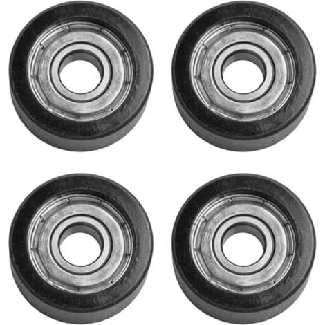 Lot de 4 roulettes en nylon pour machine à ramer avec roulements 8 x 27 x 11 mm pour équipement de fitness (1/5)