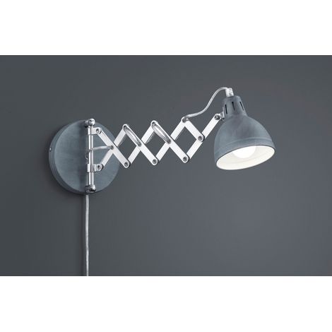 Aplique 1x E14 Tijera Hormigón Orientable Trio Iluminación (1/2)