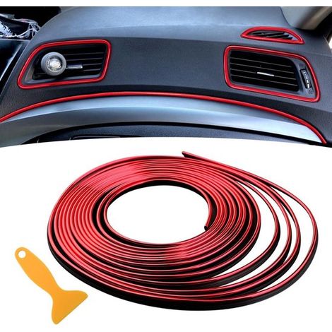Tiras decorativas para el interior del coche,Tiras de 5 m,Accesorios para el salpicadero para la modificación del coche,Accesorios para el coche (1/5)