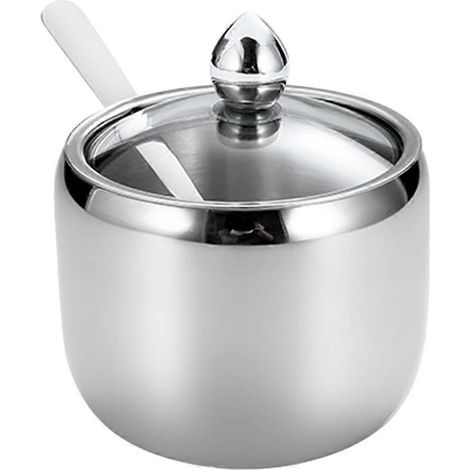 Pots à épices, récipients à épices, récipients à épices avec couvercles, sucrier pour café/bar (1/2)