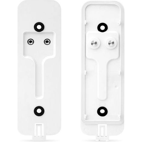 Panneau arrière de sonnette vidéo, plaque arrière de rechange Doorbell, Fond de sonnette de porte avec accessoires de montage, Support de sonnette vidéo/Blanc (1/5)