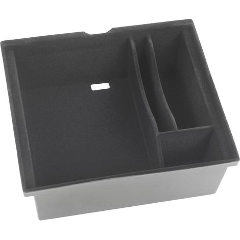 Suitable for 2021 Tesla Model 3/Y center console storage box/armrest storage compartment - customizable, telescopic - [Type A] 2021 Model 3/Y - flocked design (1/4)