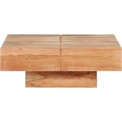 Maison Exclusive - Couchtisch 80x80x28 cm Massivholz Akazie