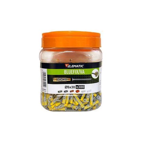 ELEMATIC TASSELLO BLUEFIX VA 5X30 C/VITE BARAT 300PZ