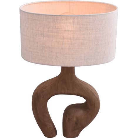 Lampe de table Japandi Woodie 35 cm - bois avec naturel - 4140-15-6532-905-35