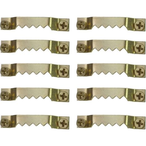 50 Stück Bilderaufhänger, Fotorahmenhaken, Bilderrahmen-Aufhängeset, Doppelloch-Metallrahmenclip zum Aufhängen von Fotorahmen, Postern, Leinwandkunstwerken