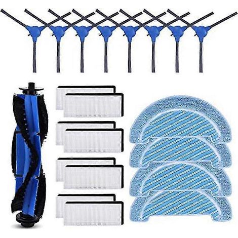 Kit d'accessoires pour aspirateur robot 1090/1790 : brosse latérale principale, filtres HEPA, chiffon de nettoyage (voir photo). (1/5)
