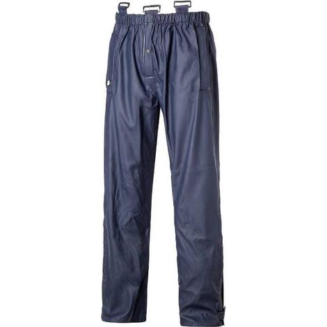 Pantalon de Pluie de Travail Shark - Taille 4XL - Marine - Résistant et Imperméable - D-Work (1/5)