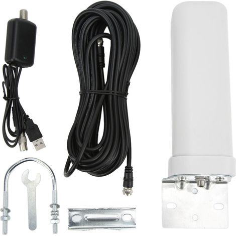 Antenne TV Extérieure Imperméable, Gain Élevé 25 dBi, Signal HD 1080P (1/5)