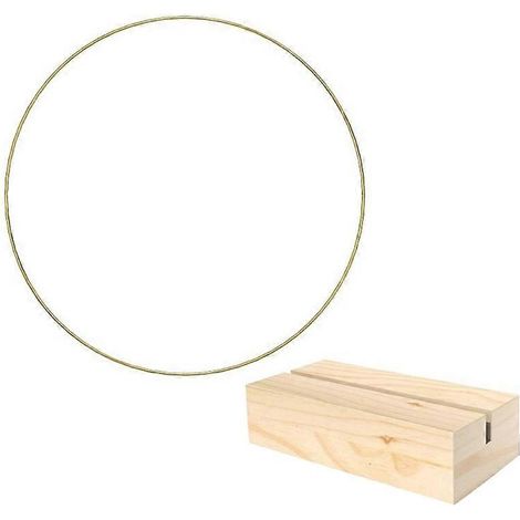 Cercles métalliques métalliques pour couronnes florales en macramé, décorations de mariage - Rond 25 cm (1/5)