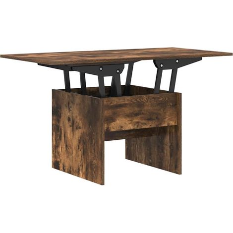 vidaXL Coffee Table Smoked Oak 55 x 54.5 x 45 cm Engineered wood (1/5)