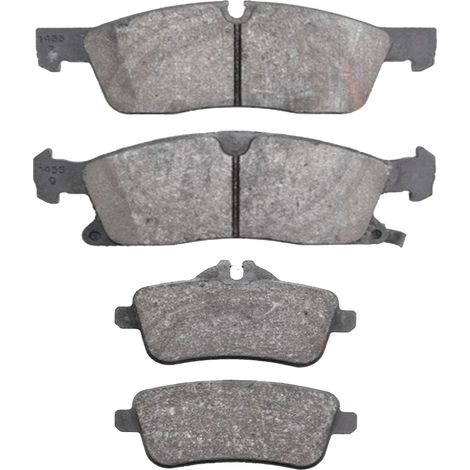 KIT PASTIGLIE FRENO ANTERIORI E POSTERIORI compatibile con MERCEDES-BENZ SLK (R172) / PASTIGLIE FRENANTI AUTO OEM P 50 067  P 50 069,P 50 140 / SOSTITUZIONE DIRETTA / BASSA POLVERE / SILENZIOSO