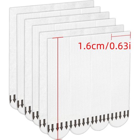 Strisce adesive rimovibili, applicazione senza attrezzi, 1,6x7cm x 24 paia (1/2)