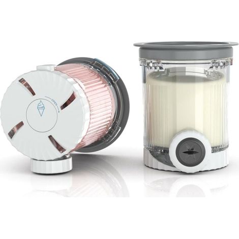 Set di 2 quarti e coperchi per gelatiere soft serve serie Swirl NC700, lavabili in lavastoviglie (1/5)