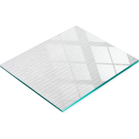 Panel decorativo multifuncional de vidrio para cocina, tipo ladrillo, 60x52 cm. (1/5)
