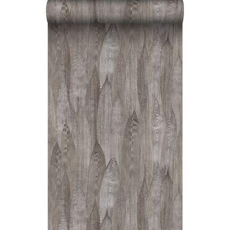 papier peint feuilles taupe foncé - Origin Wallcoverings (1/5)
