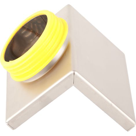 Bonde de sol latérale en acier inoxydable 304 résistant à la corrosion, en forme de L, épaisse, pour salle de bain ou hôtel, 4 pouces pour tuyau de 75 mm (avec joint d'étanchéité) (1/5)