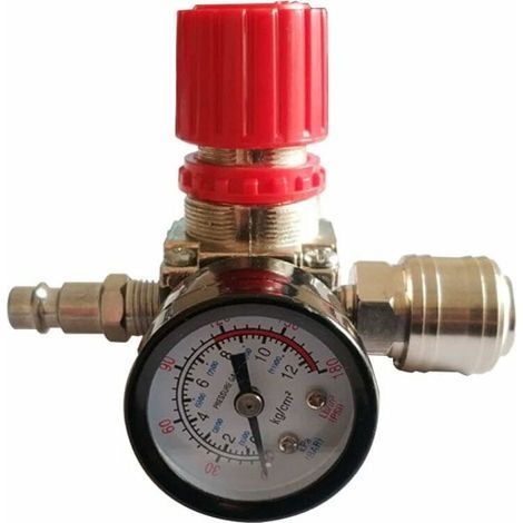 Régulateur de pression pour compresseur d'air 1/4 – Valve de régulation 180psi 12bar – Installation facile et durable en plastique et alliage (1/5)