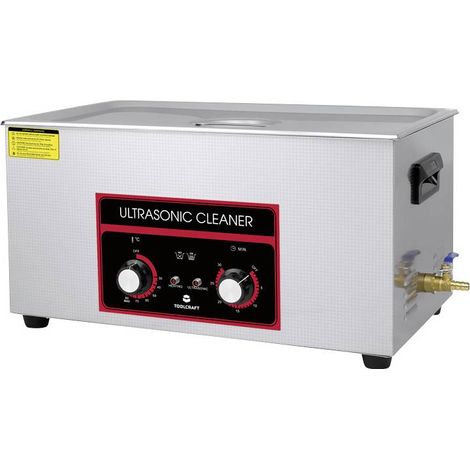TOOLCRAFT USC-2200 Nettoyeur à ultrasons pour fournitures de bureau, pour bijoux, pour l'atelier 480 W 22 l avec chauffage, avec panier de nettoyage Y732023 (1/5)