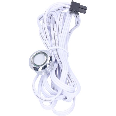 Ortviai Interrupteur de détection tactile extérieur pour éclairage LED d’armoire et de meuble – aluminium, 12 V (1/5)