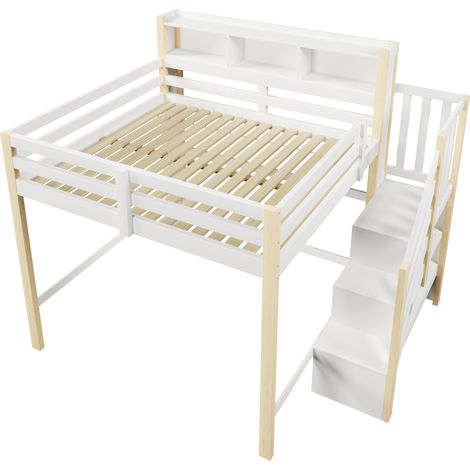 GagaLit mezzanine 140x200 cm LED blanc naturel sans matelas (1/5)