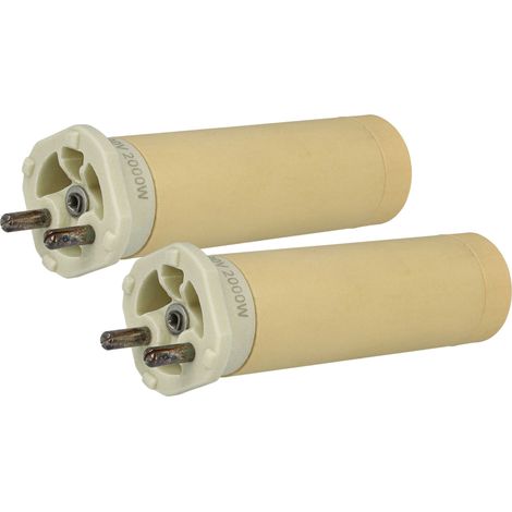 vhbw 2x Heating Element compatible with Leister DIODE S Hot Air Welding Gun - 2000 W, Ceramic Heating Core, 2.6 x 3 cm