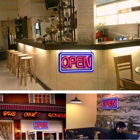 Panneau publicitaire lumineux LED 50 x 25 cm, étanche et résistant, pour la décoration intérieure. (1/3)