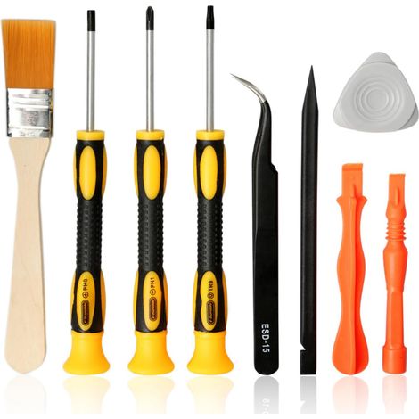 Präzisions-Schraubendreher-Satz, 9-teilig – Schlitz, Kreuzschlitz, Torx, Locher, Hebelwerkzeuge