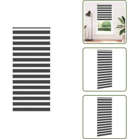 vidaXL Store zèbre noir 110x230 cm largeur du tissu 105,9 cm polyester (1/5)