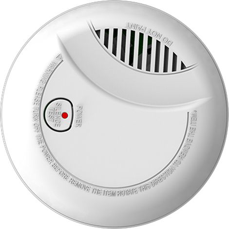 Détecteur de fumée EN14604 avec sirène et strobe, alarme incendie sensible à pile 9V, facile à installer pour maison (1/4)